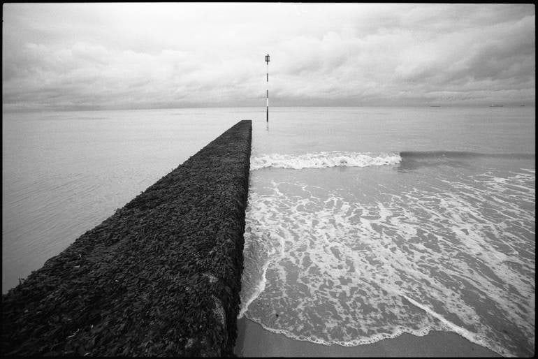 Geometry, Palm Beach, Margate, Kent - Silver Gelatin Photograph: Title: Geometry, Palm Beach, Margate, Kent - Silver Gelatin Photograph Description: 20 x 16 in Medium: Geometry, Palm Beach, Margate, Kent - Silver Gelatin Photograph - Limited Edition of 10 Paul