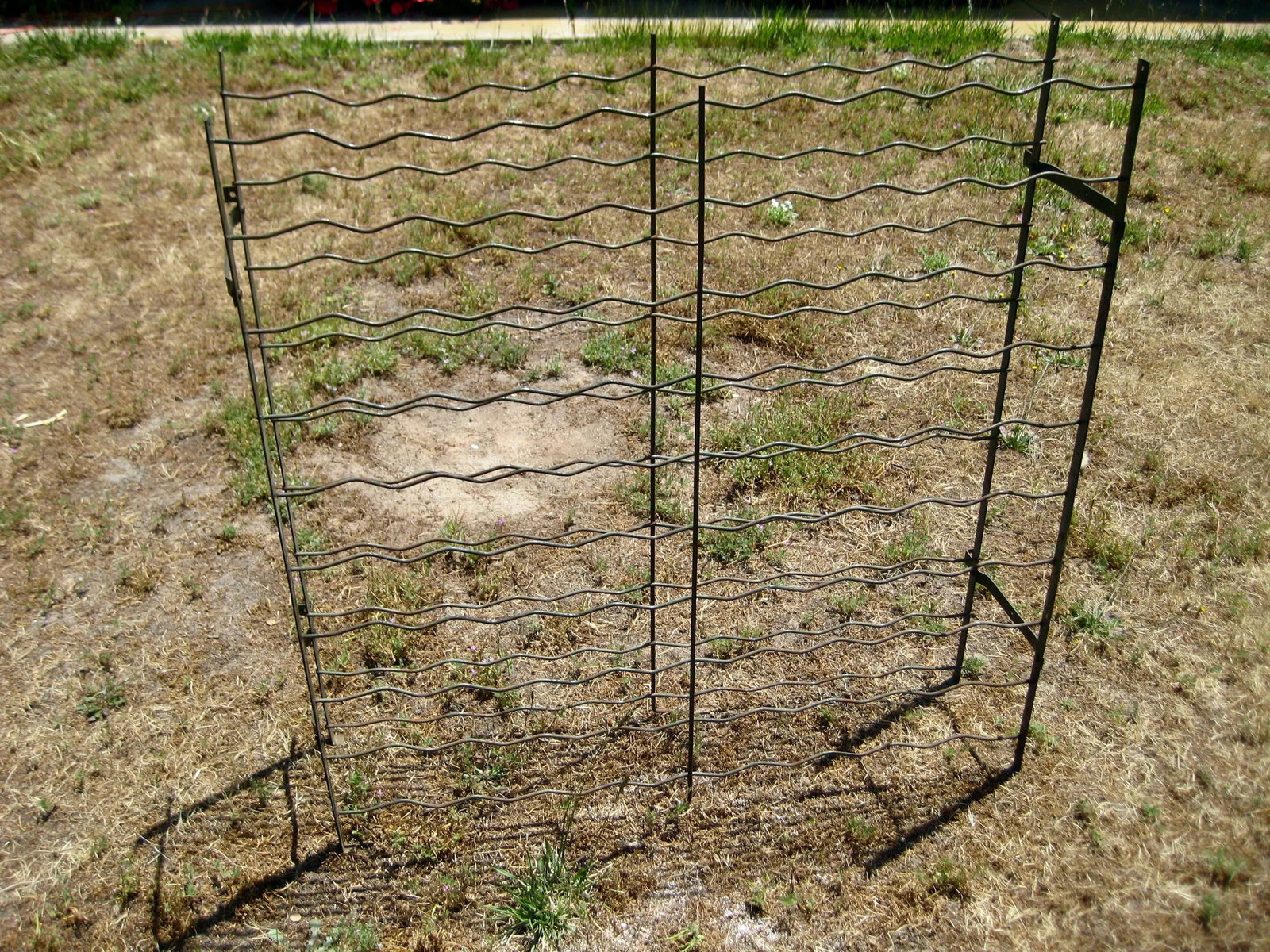 French Country Iron Folding Wine Rack Circa 1920 - 2