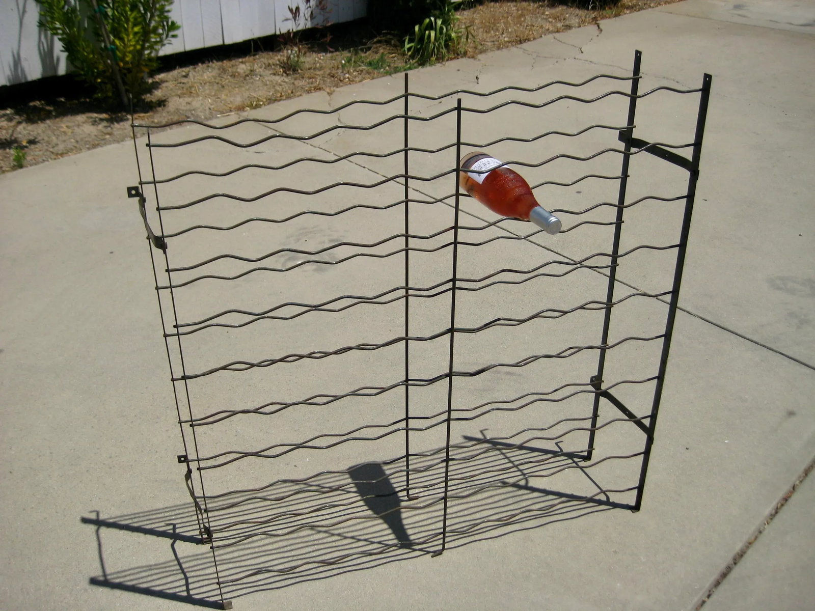 French Country Iron Folding Wine Rack Circa 1920 - 3