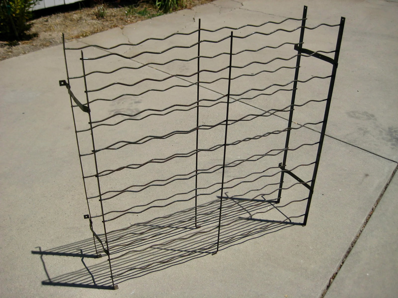 French Country Iron Folding Wine Rack Circa 1920 - 5