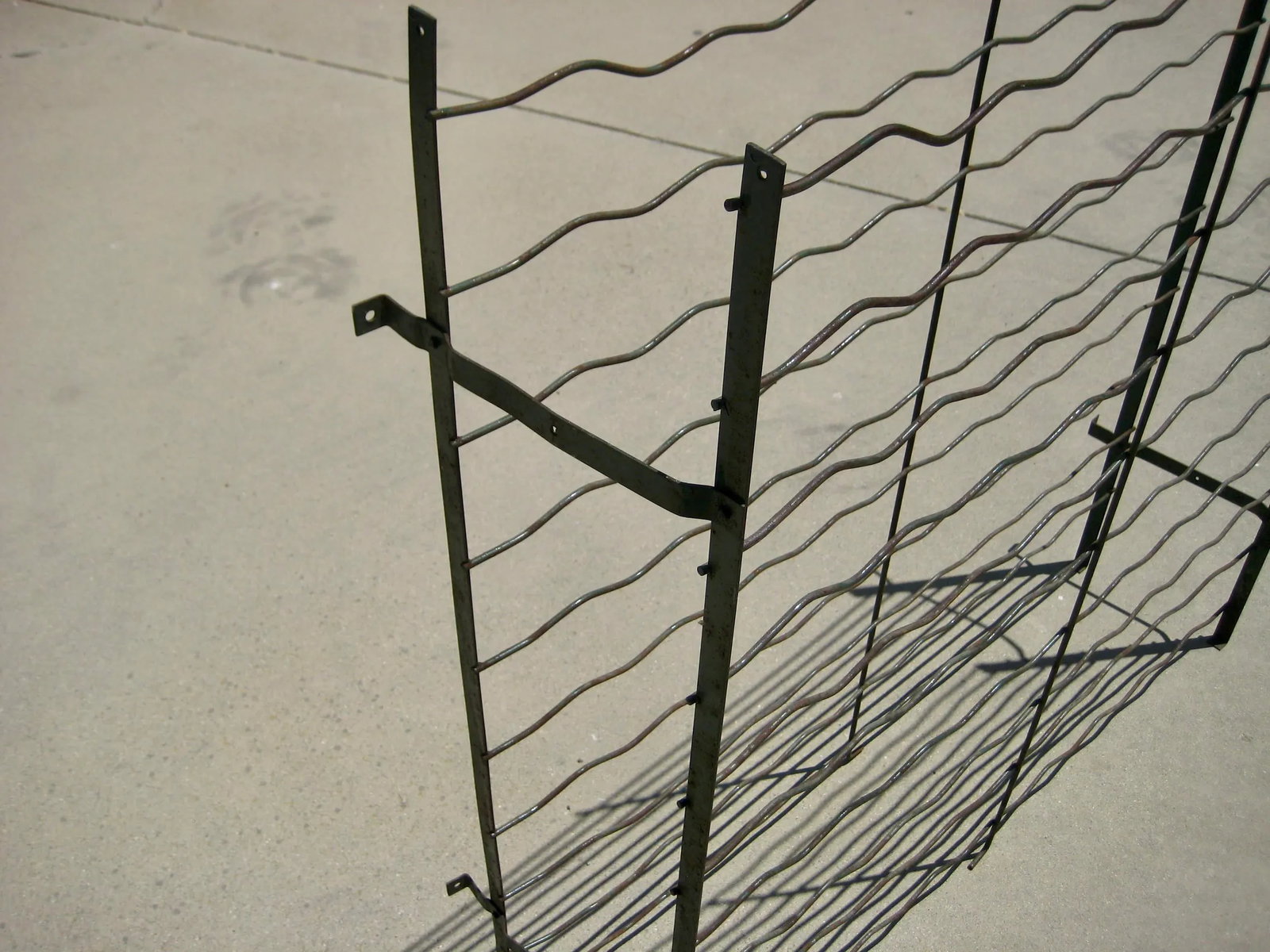 French Country Iron Folding Wine Rack Circa 1920 - 8