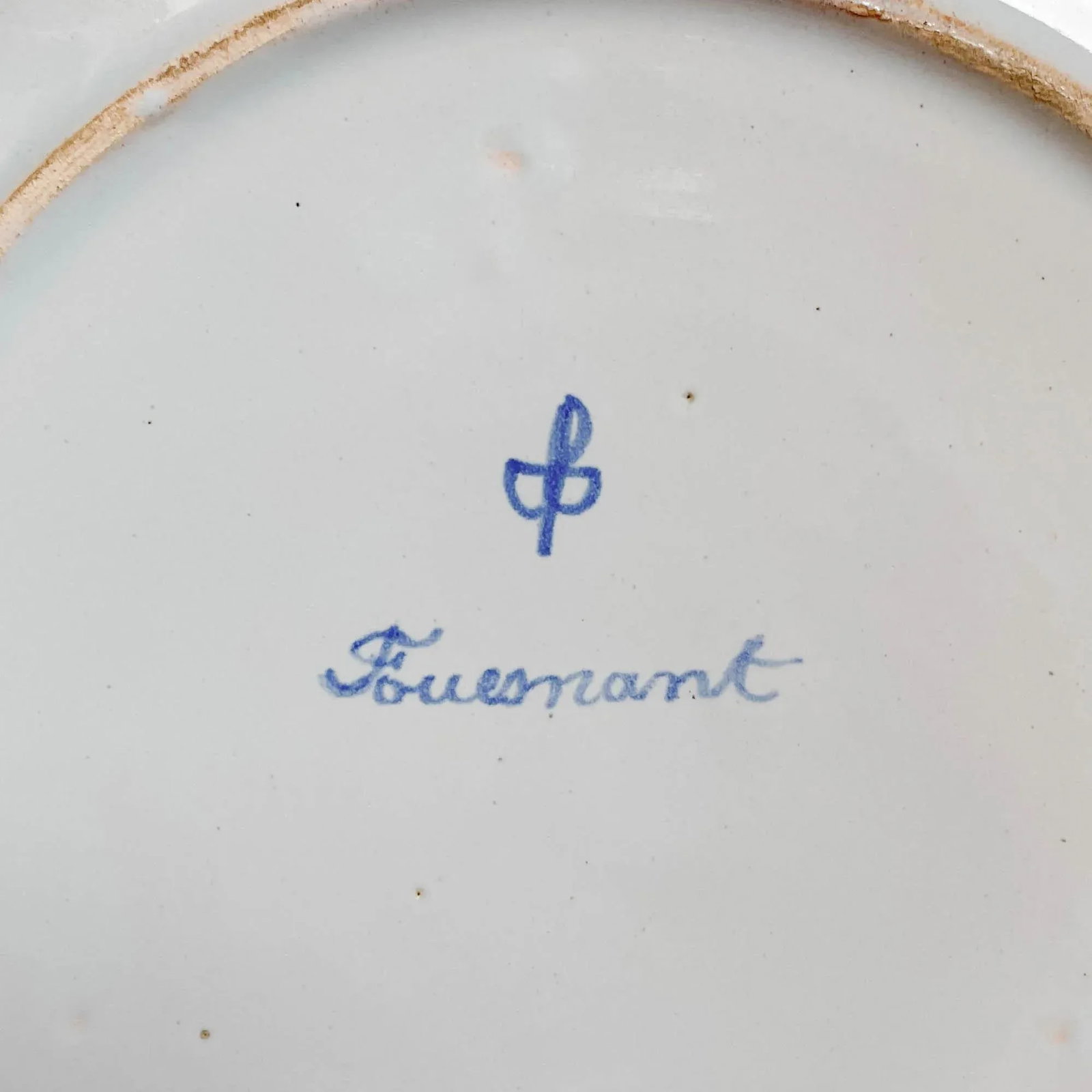 19th Century French Porquier Beau Quimper Faience Plate - 2