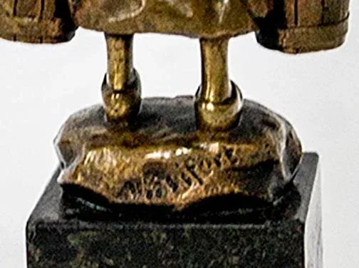 Victor Seifert German 1870-1953 Art Nouv Bronze"Trinkender Frauenakt" Dutch GLRL - 5