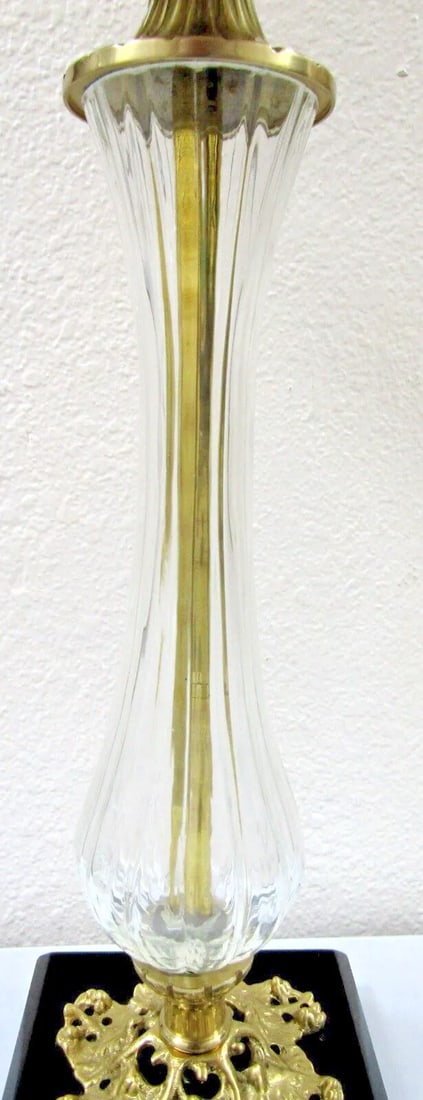 Chelsea House Daines Glass and Brass Art Nouveau Style Accent Lamp - 8