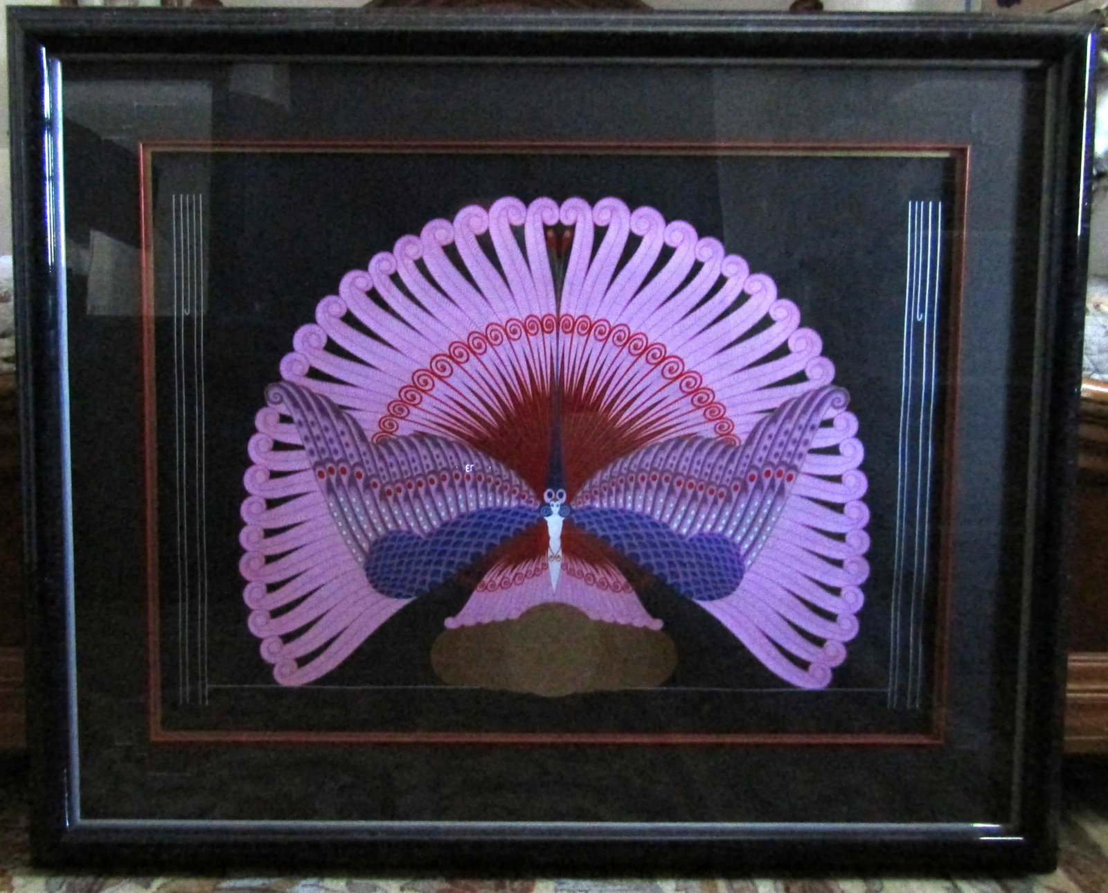 Erté Phoenix Triumphant 1983 Framed Serigraph, Signed Numbered 72/300 - 2