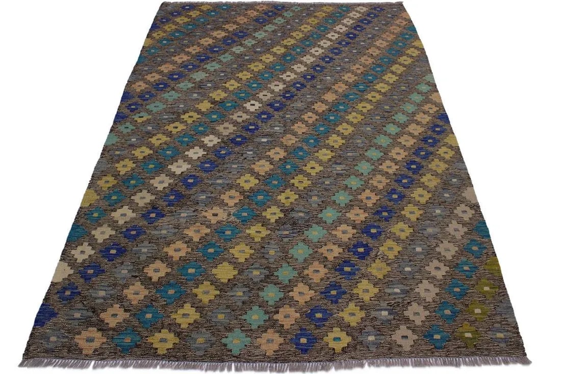 Boho Chic Kilim Hand-Woven Wool Rug - 5"²10"³ × 8"² - 5
