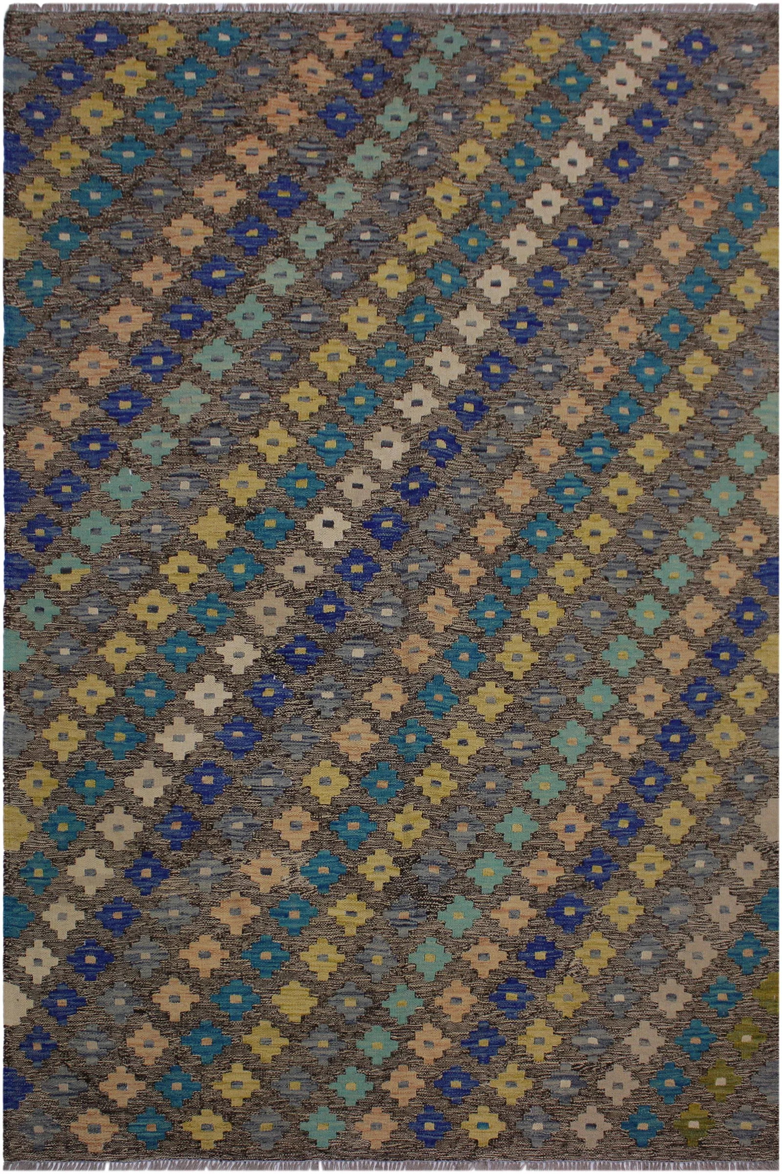 Boho Chic Kilim Hand-Woven Wool Rug - 5"²10"³ × 8"² - 8