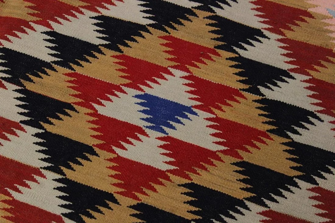 Bohemian Kilim Hand-Woven Wool Rug - 4"²6"³ × 6"²6"³ - 5