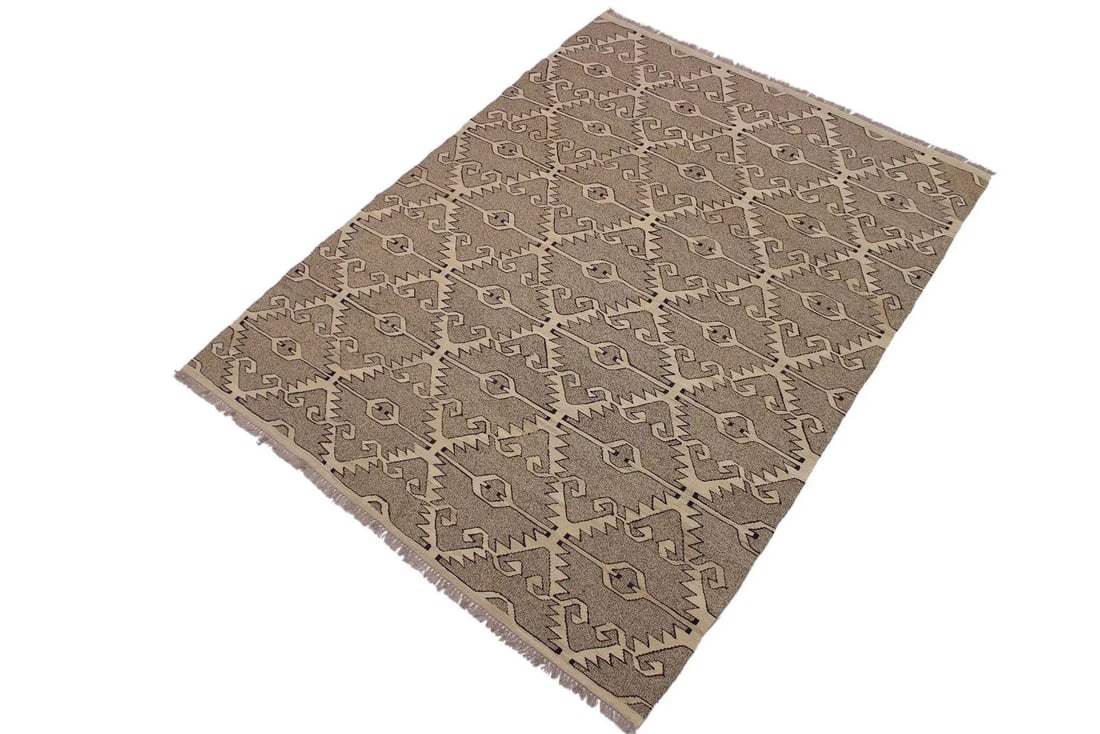 Navajo Style Kilim Hand-Woven Wool Rug -5"²11"³ × 7"²10"³ - 2