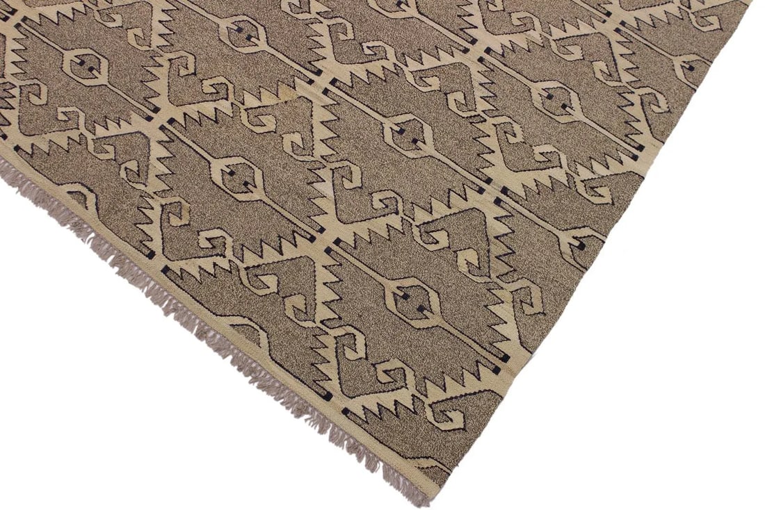 Navajo Style Kilim Hand-Woven Wool Rug -5"²11"³ × 7"²10"³ - 3