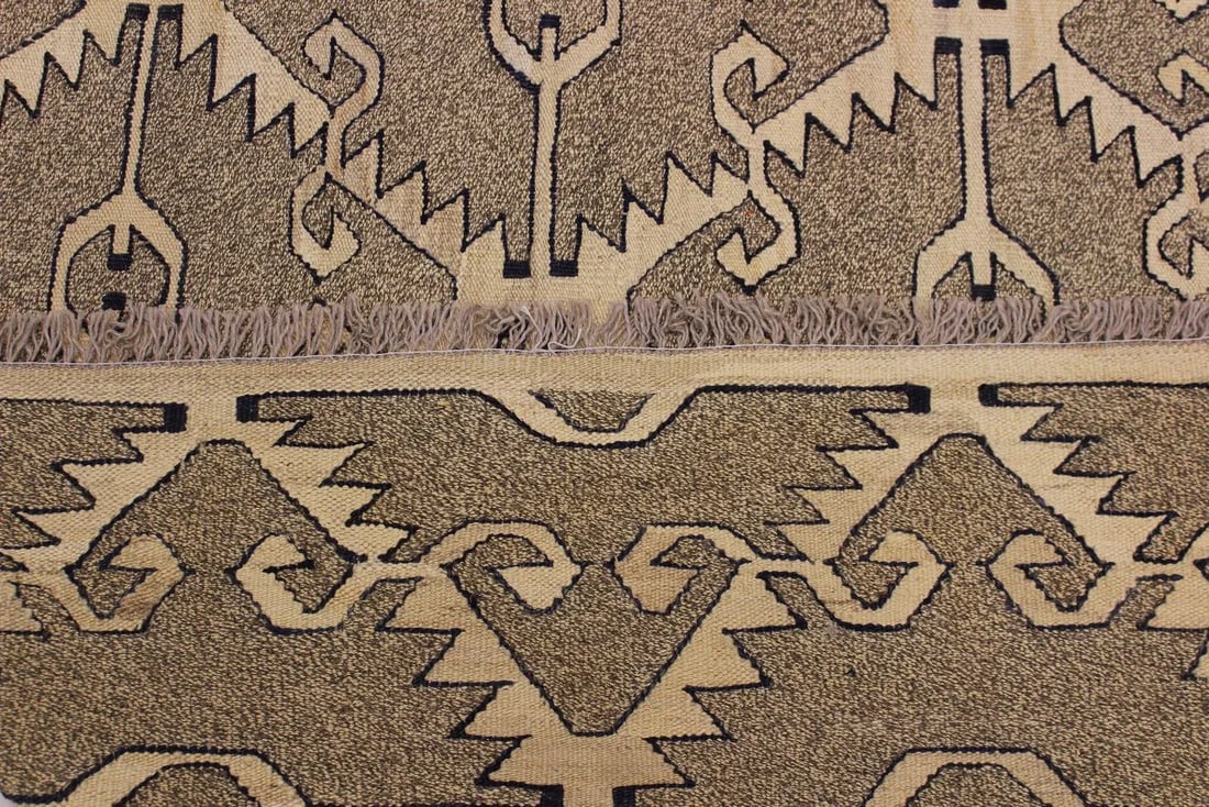 Navajo Style Kilim Hand-Woven Wool Rug -5"²11"³ × 7"²10"³ - 7
