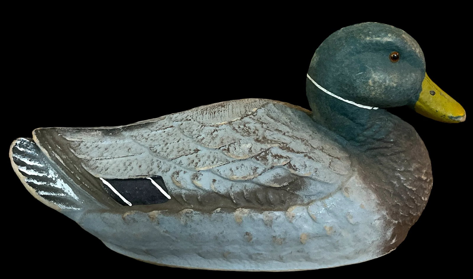1940s Hand Painted Papier Mâché Mallard Drake Duck Decoys - Set of 3 - 9
