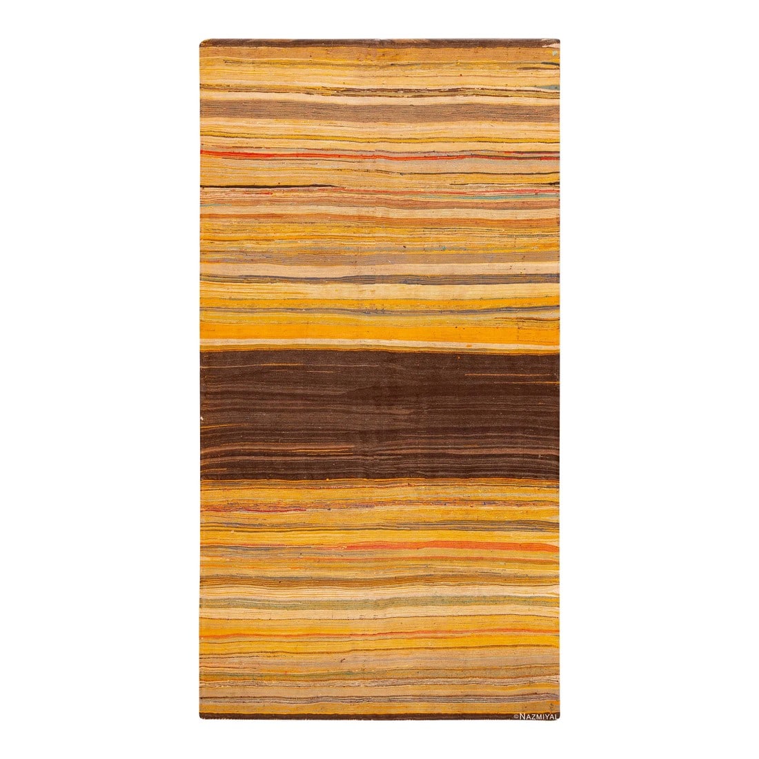 Nazmiyal Collection Warm Colors Vintage Moroccan Flatweave Rug: Warm Colors Vintage Moroccan Flatweave Rug, Country of origin: Morocco, Circa date: Vintage Condition: Alterations: Original Condition Unaltered Imperfections: Some Imperfections Condition Notes: