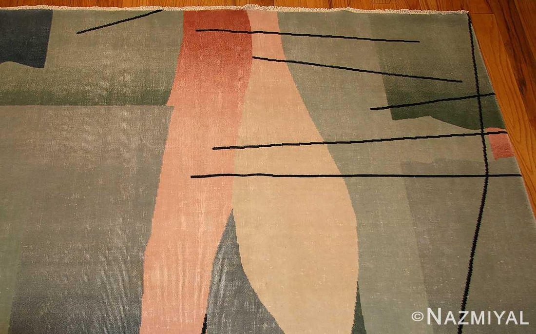 Nazmiyal Collection Vintage Artistic Art Deco Design Chinese Room Area Rug - 2