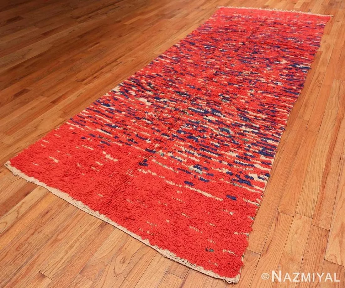 Nazmiyal Collection Colorful Vintage Moroccan Berber Rug - 2