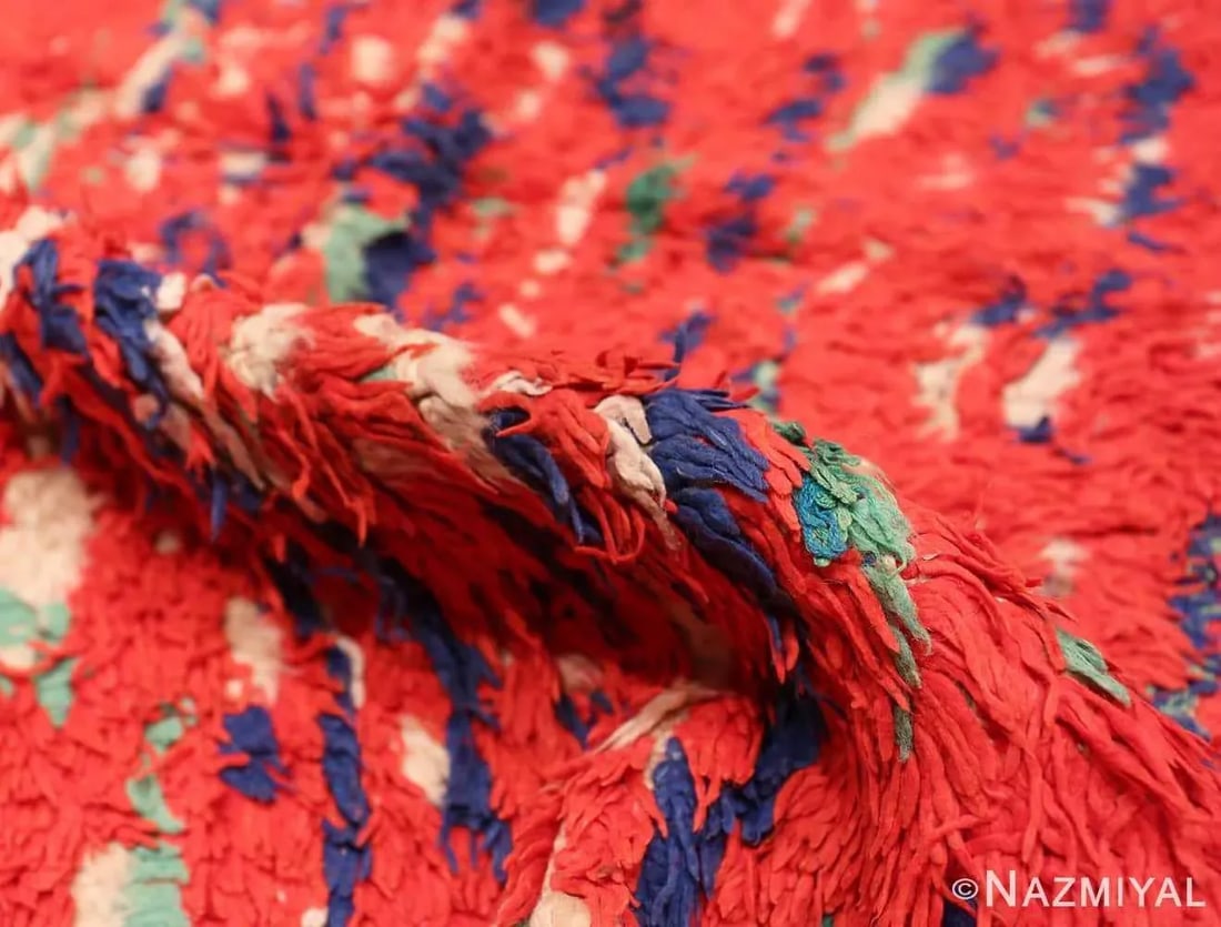 Nazmiyal Collection Colorful Vintage Moroccan Berber Rug - 5