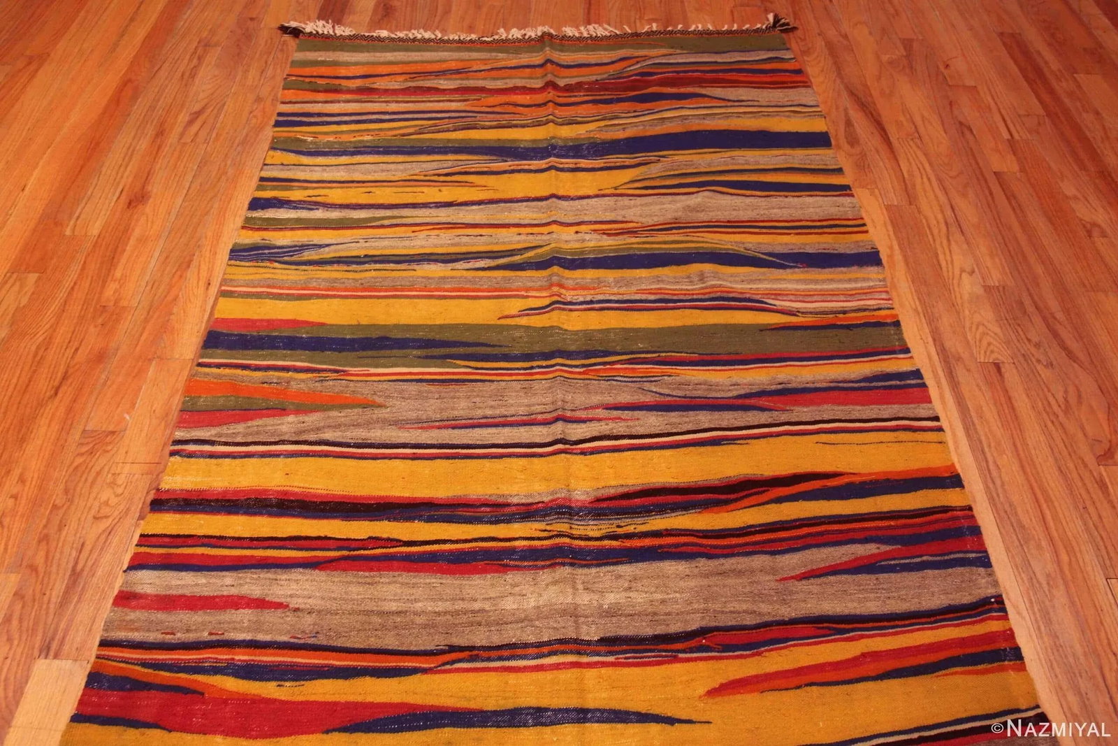 Nazmiyal Collection Vintage Moroccan Colorful Kilim Rug - 3