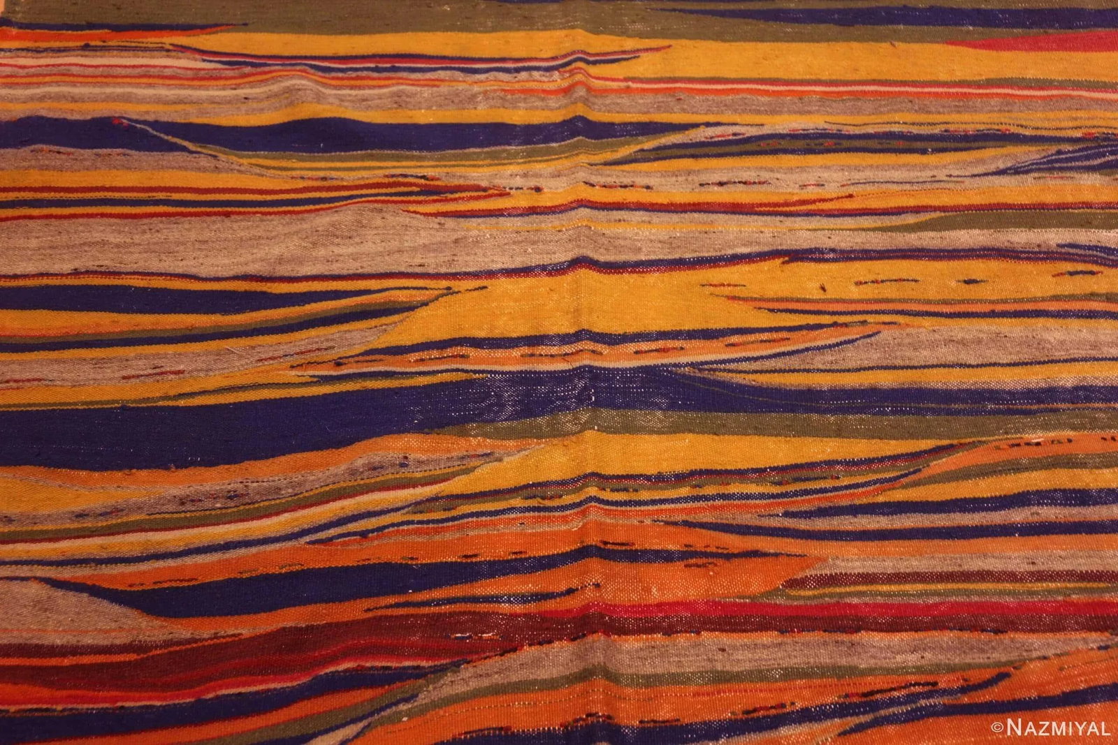 Nazmiyal Collection Vintage Moroccan Colorful Kilim Rug - 5