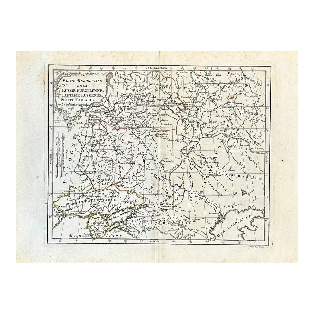 1778 Petite Tartarie Map by Robert De Vaugondy (1 of 2)