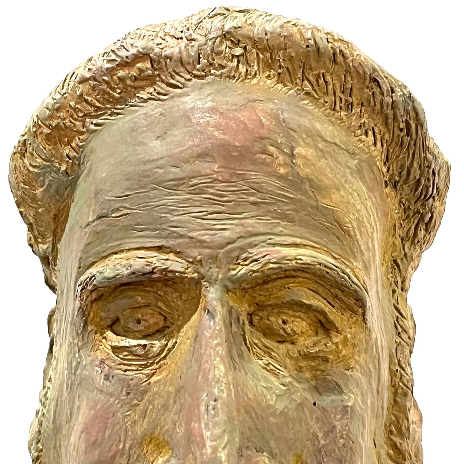 Mid-Century Modern Bust of Bearded Man - 1966 Ettore Colla - 3