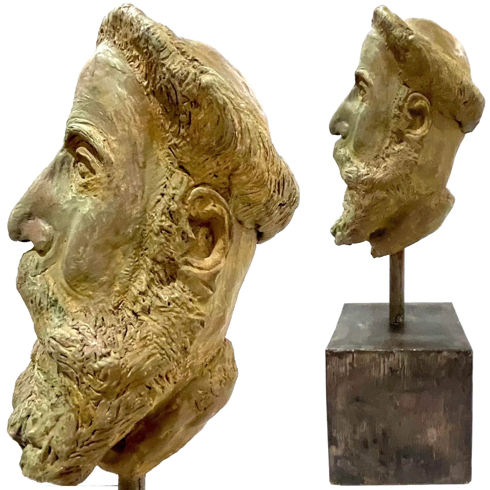 Mid-Century Modern Bust of Bearded Man - 1966 Ettore Colla - 8