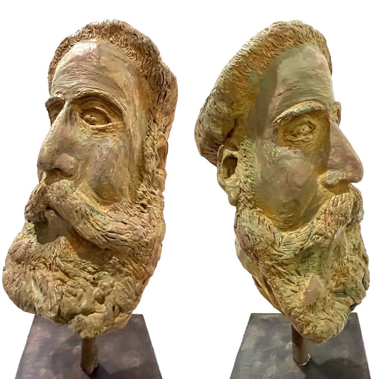Mid-Century Modern Bust of Bearded Man - 1966 Ettore Colla - 9