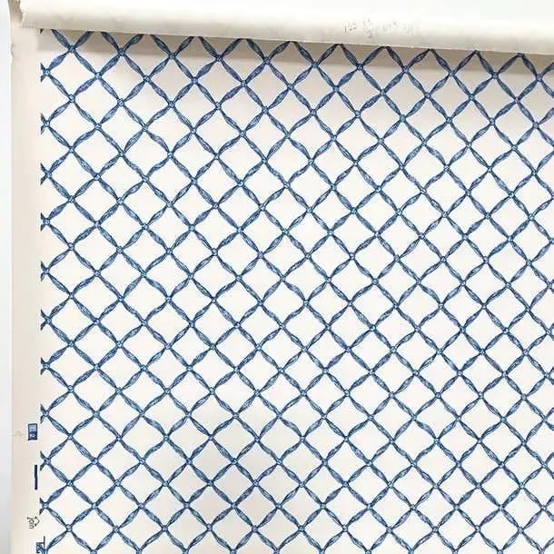 Vintage Scalamandre Trompe L'Oeil Normandy Blue Ribbon, French Wallpaper, 1986 - 3