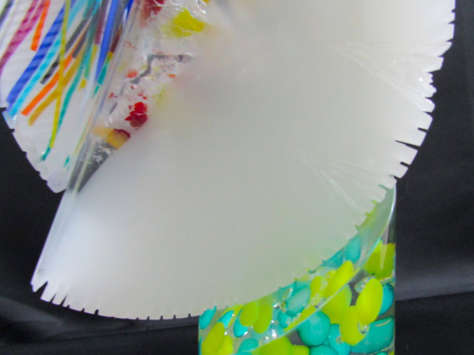 1990s Large Venetian Studio Pino Signoretto Abstract Modernist Glass Sculpture Attributed to Murano - 4