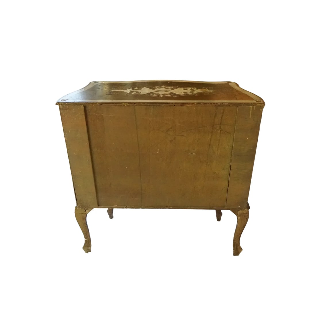 Vintage Florentine Serpentine Commode - Ivory & Gold Chest of Drawers - 4