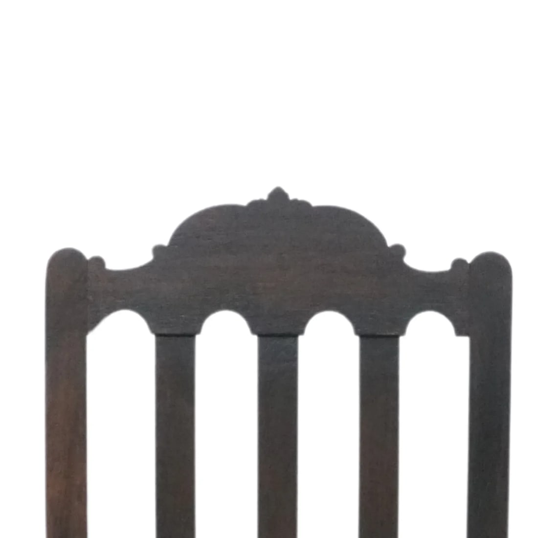 Set of 6 Antique French Gothic Revival Dining Chairs – Carved Wood, New Velvet Upholstery, - 8