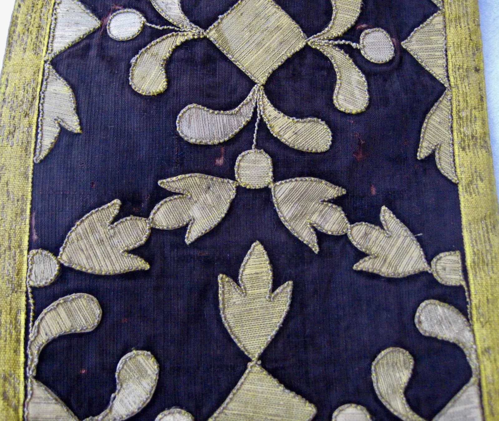 Spanish Antique Embroidery Trim Wall Hanging Roll Panel - 5