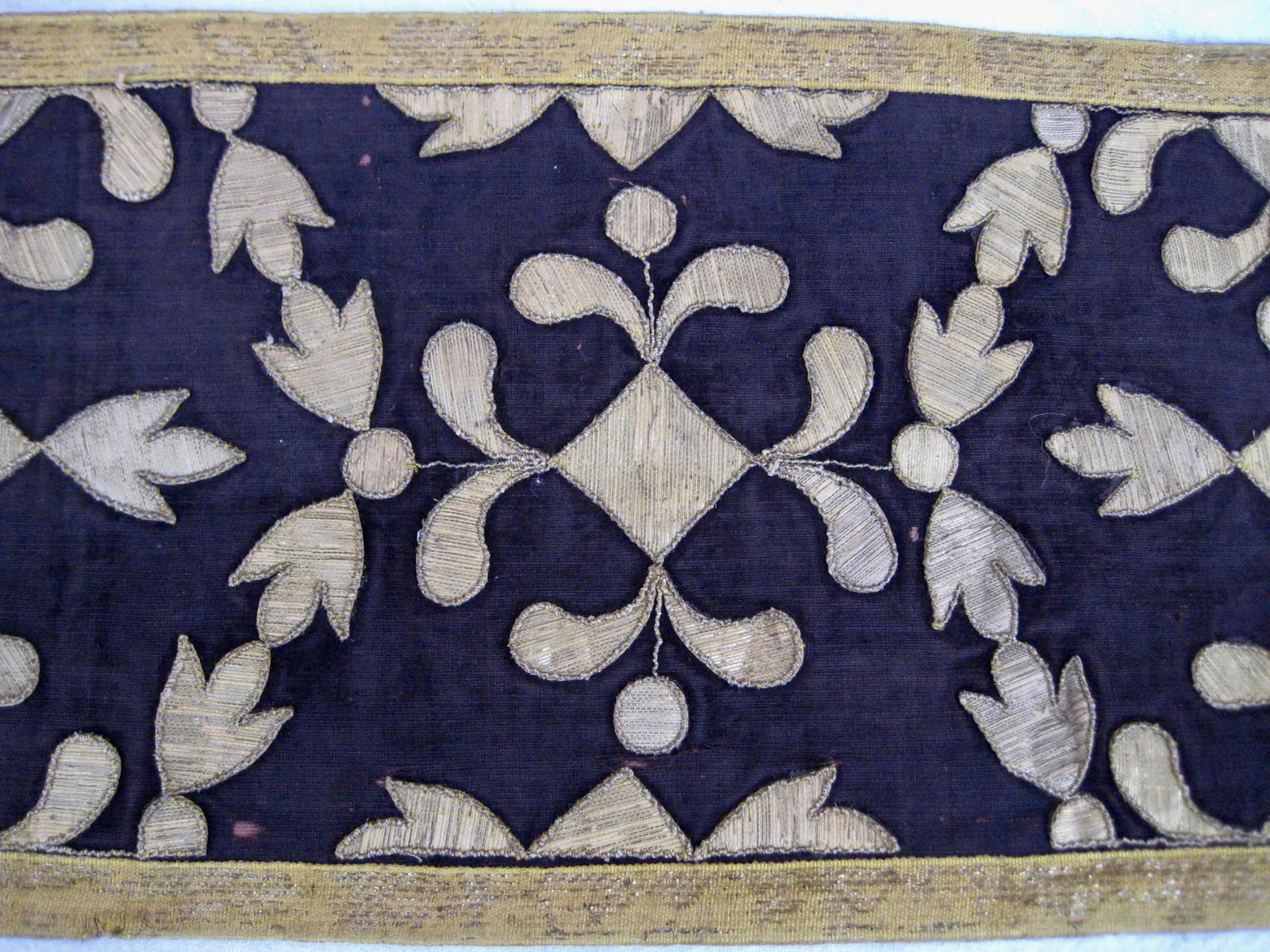 Spanish Antique Embroidery Trim Wall Hanging Roll Panel - 8