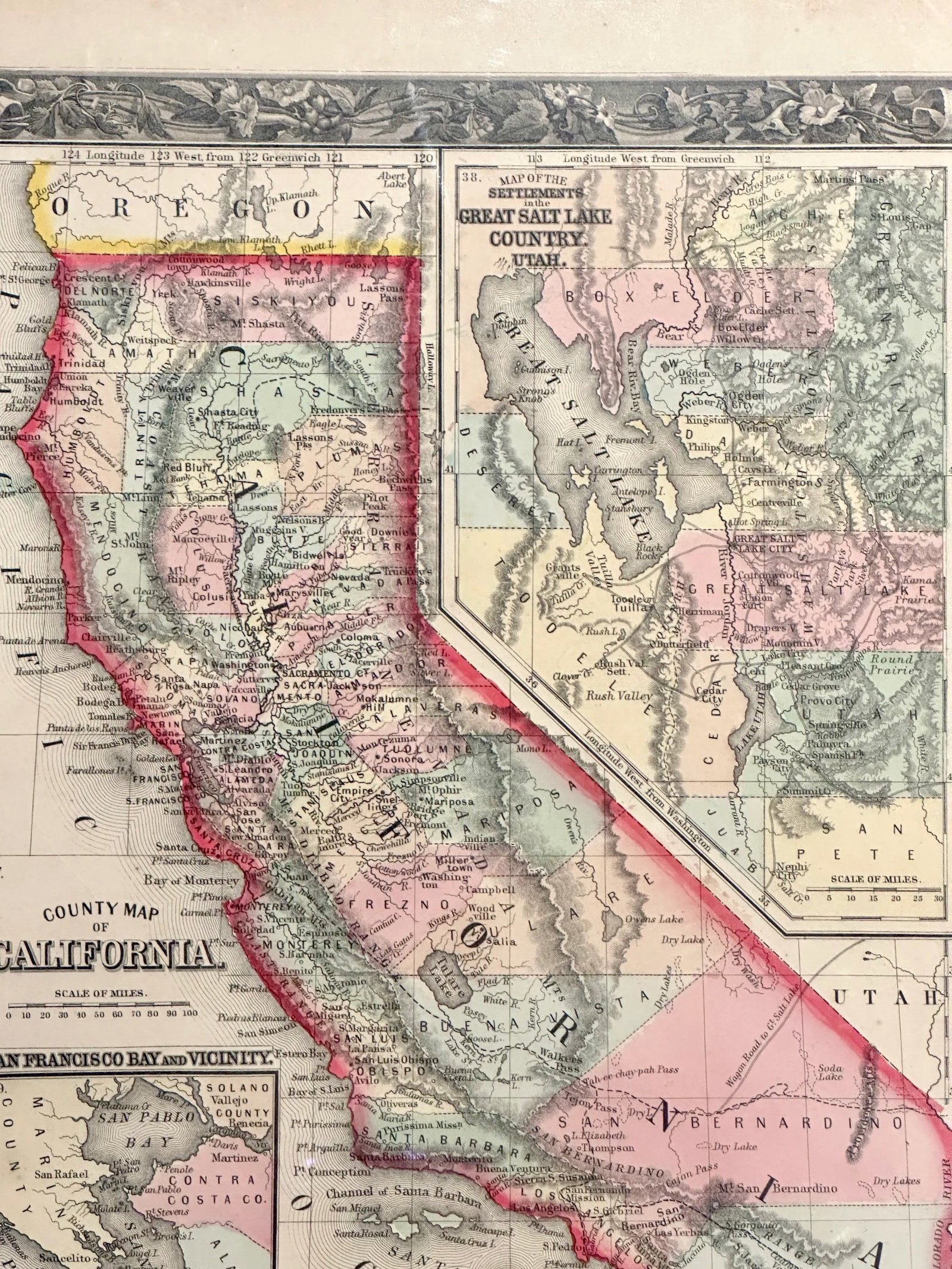 California by Augustus Mitchell, 1860 - 5
