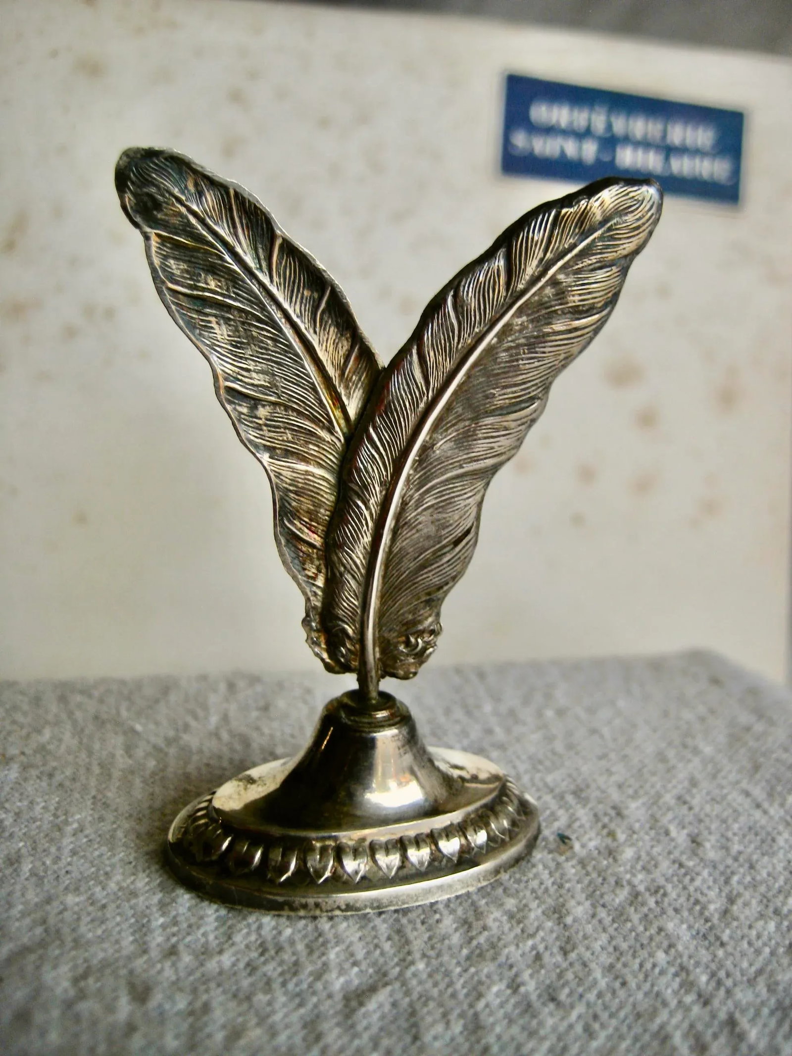 Mid 19th Century French Silverplate Table Name Holders- Set of 6 - 4