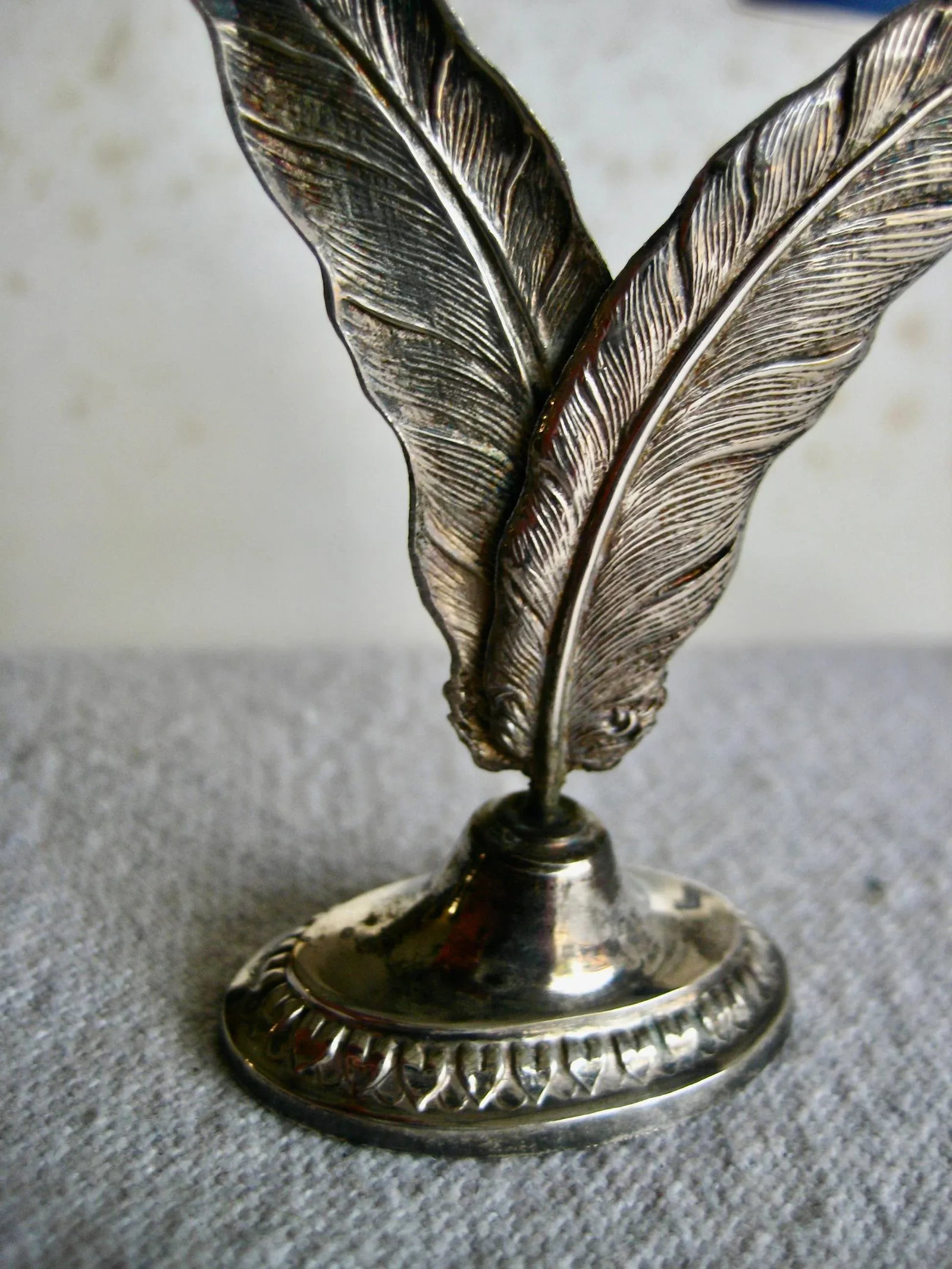 Mid 19th Century French Silverplate Table Name Holders- Set of 6 - 7