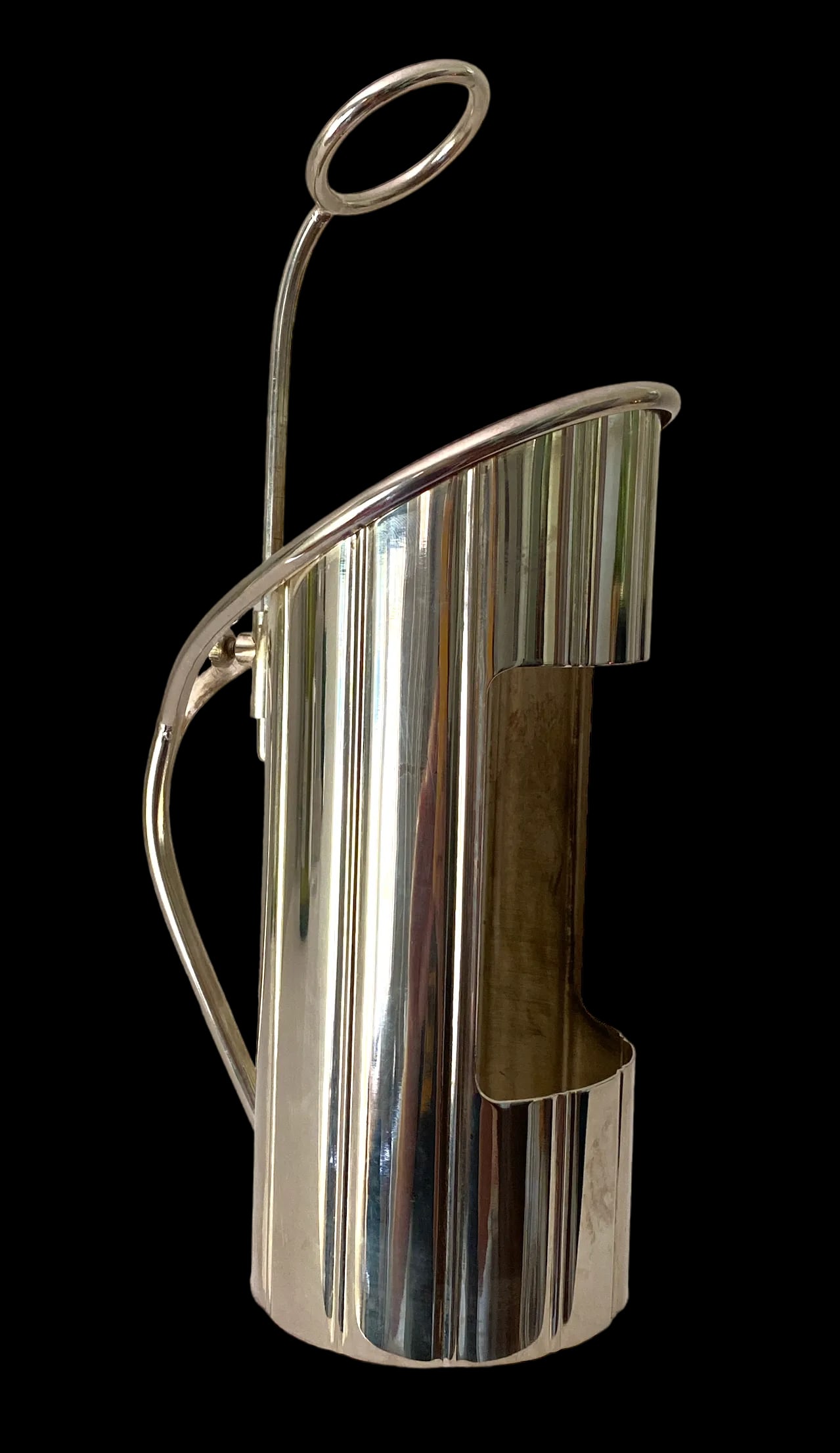 1950s French Silver-Plated Wine Bottle Holder - 2