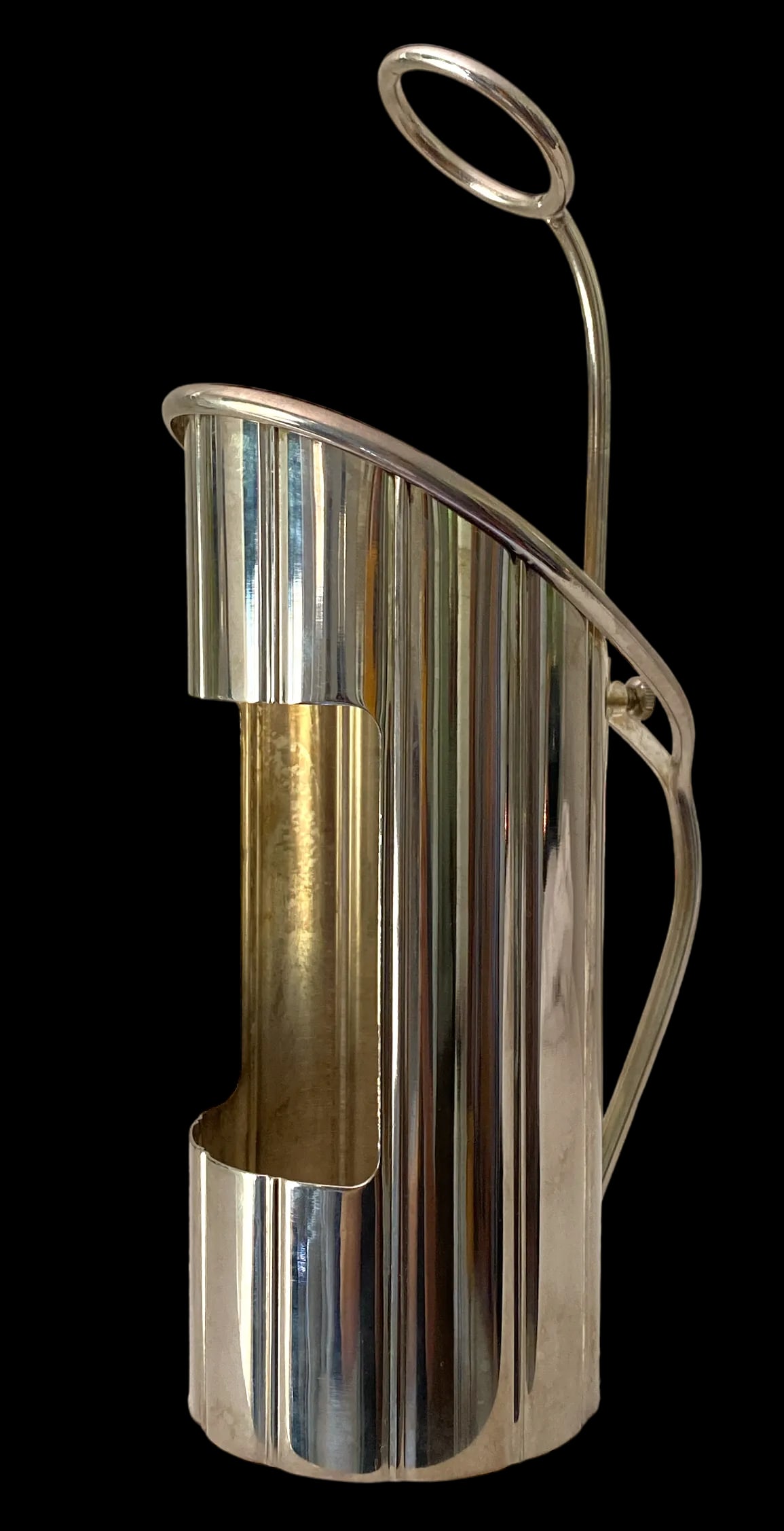 1950s French Silver-Plated Wine Bottle Holder - 9