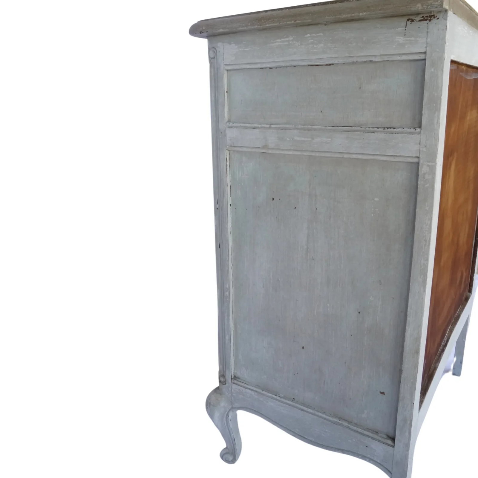 Petite French Painted Commode – Hand-Carved Details & Old World Finish - 11