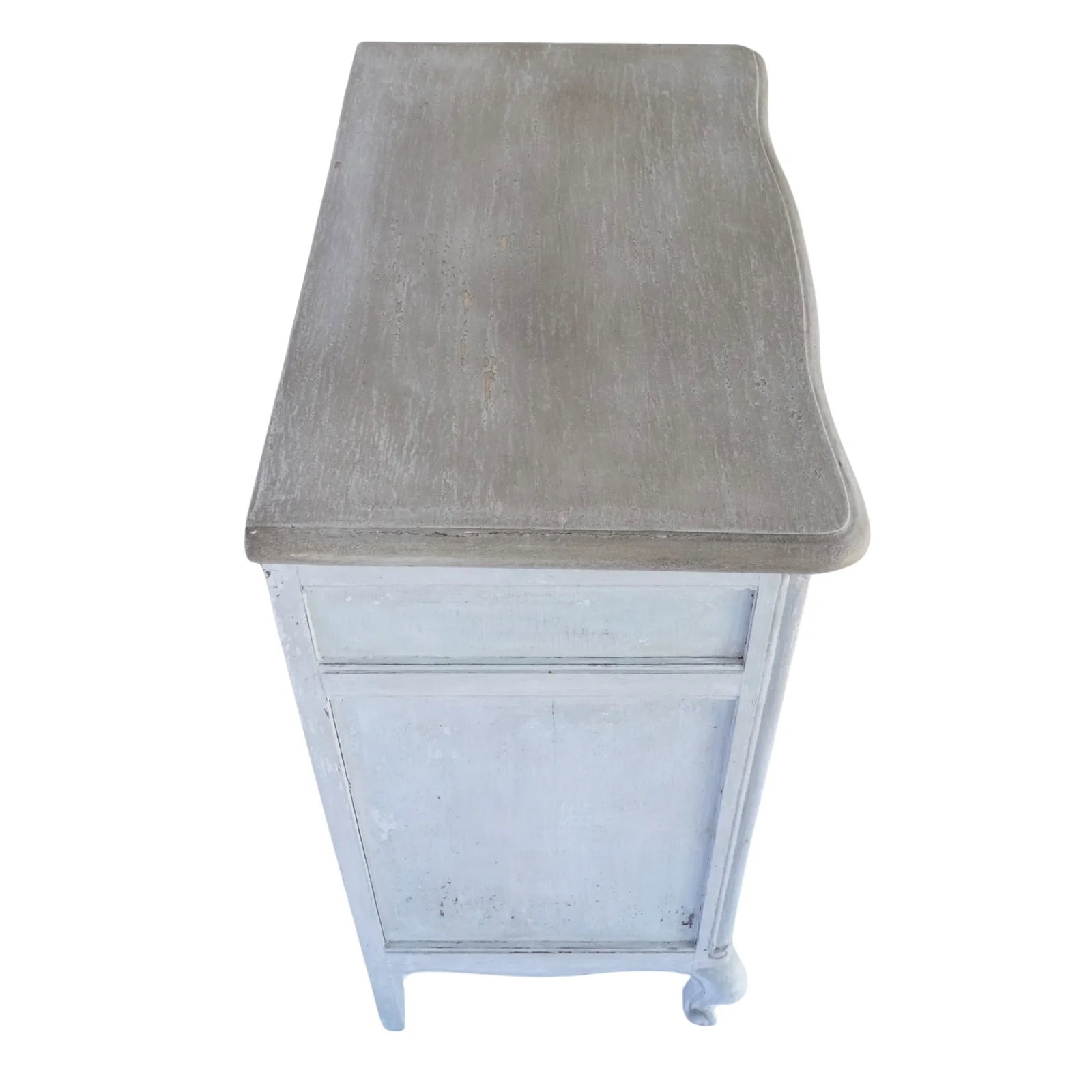 Petite French Painted Commode – Hand-Carved Details & Old World Finish - 5