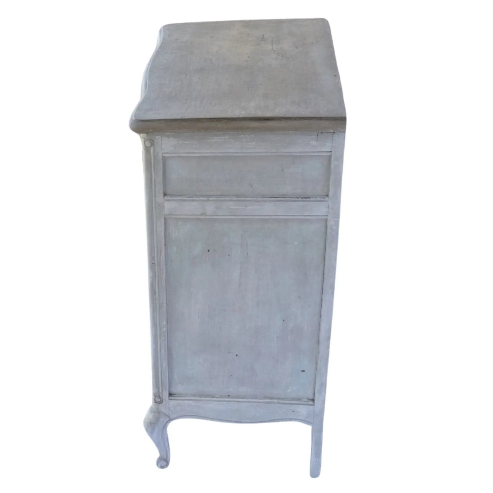 Petite French Painted Commode – Hand-Carved Details & Old World Finish - 7
