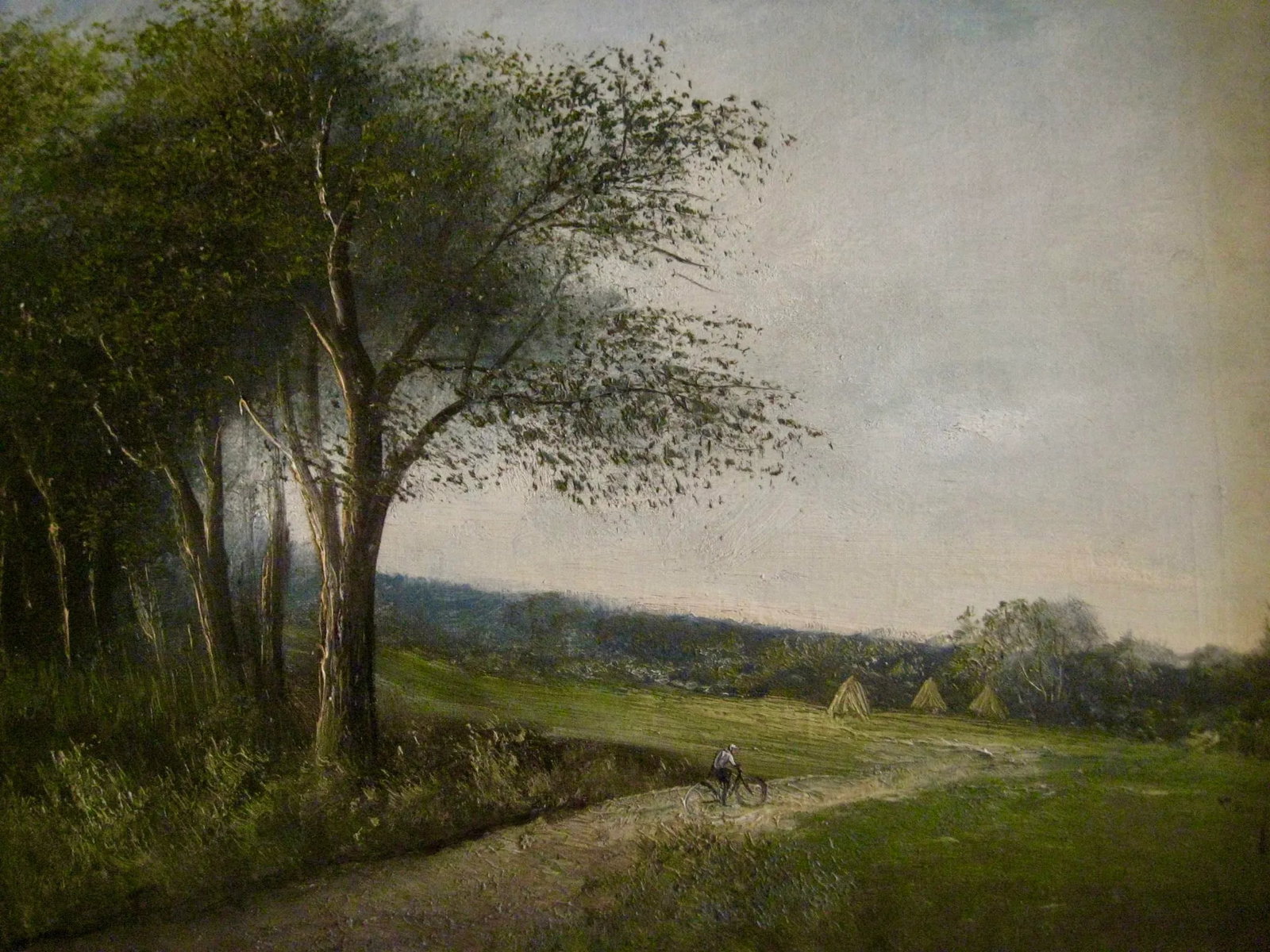 19th Century French Oil Painting Landscape Country Side by Lucien Henry Barbizon School - 2