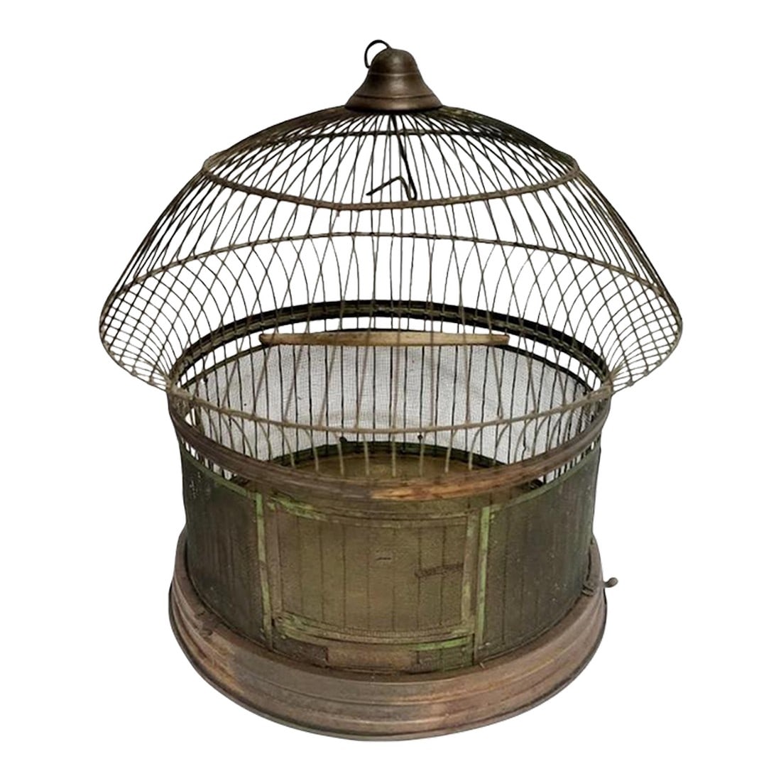 Antique Hendryx Brass Dome Bird Cage (1 of 8)