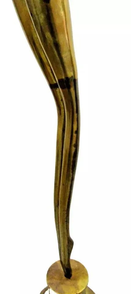 77" Tall 1940s Mid-Century Modern Female Nude Dancer Diver Sculpture Attributed to Karl Hagenauer - 5