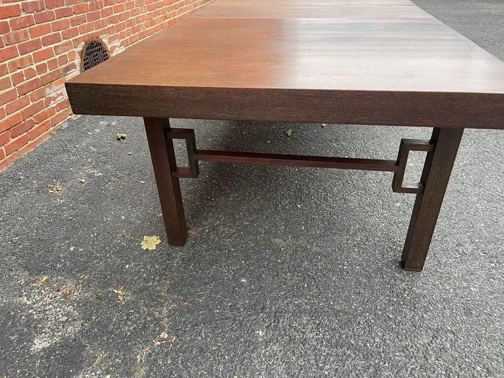 1920s Art Deco Oak Dining Table With Two Leaves - 4