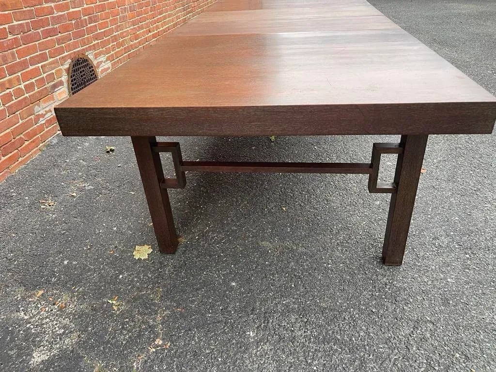 1920s Art Deco Oak Dining Table With Two Leaves - 5
