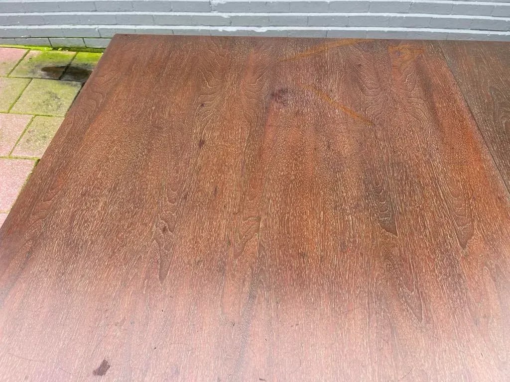 1920s Art Deco Oak Dining Table With Two Leaves - 7