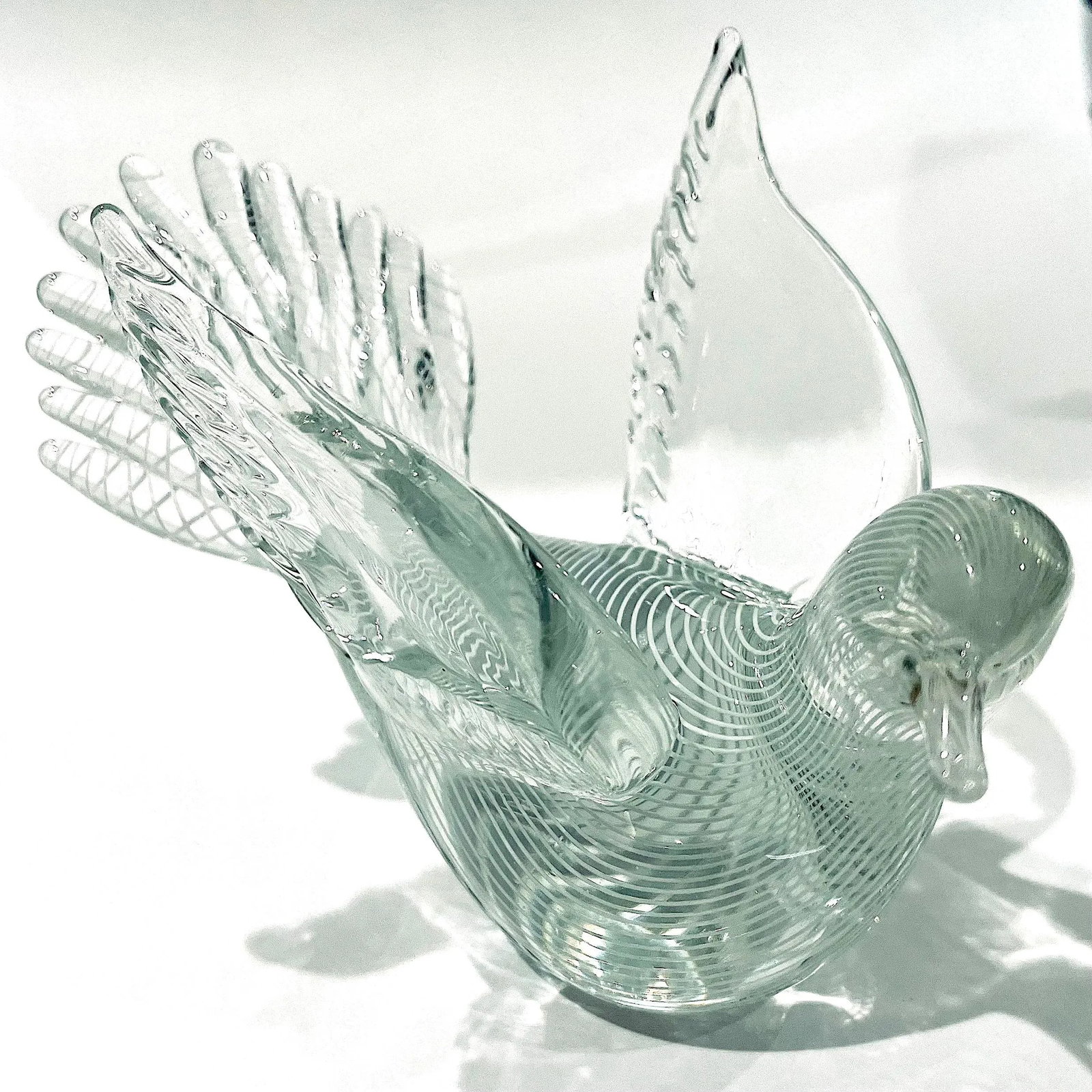 1950's Murano Attributed Glass Dove Figurine - Franco Moretti - 3