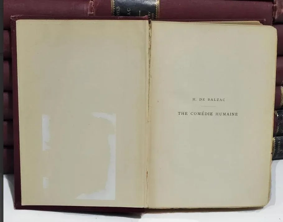 Antiquarian Book Set 32 Volumes the Novels of Balzac C1898 Le Library Edition. #635/1250 - English L - 11