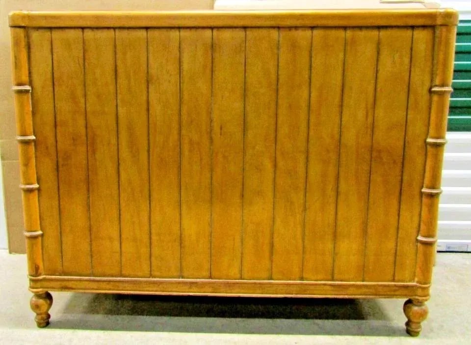 Ferguson Copeland Campaign Style Faux Bamboo, Leather, Iron and Copper Top Bar - 10