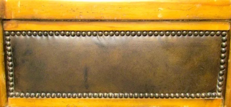 Ferguson Copeland Campaign Style Faux Bamboo, Leather, Iron and Copper Top Bar - 11